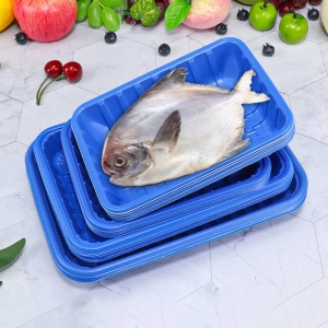 蓝色生鲜托盘